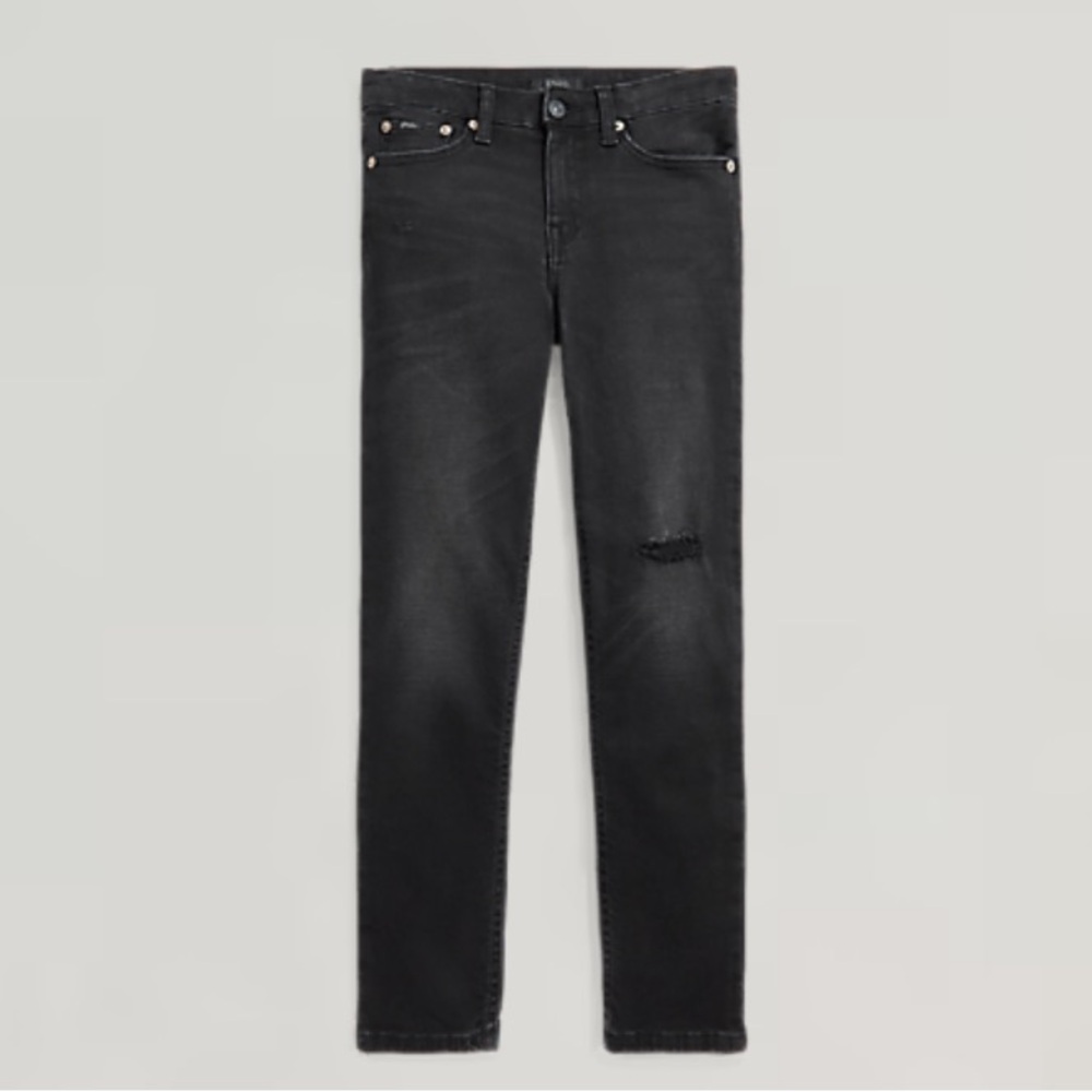Ralph Lauren Skinny High Rise Black Jeans - Picture 1 of 10